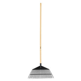 Escoba plastica flxibl 22 dints mango d madra 48 prtul